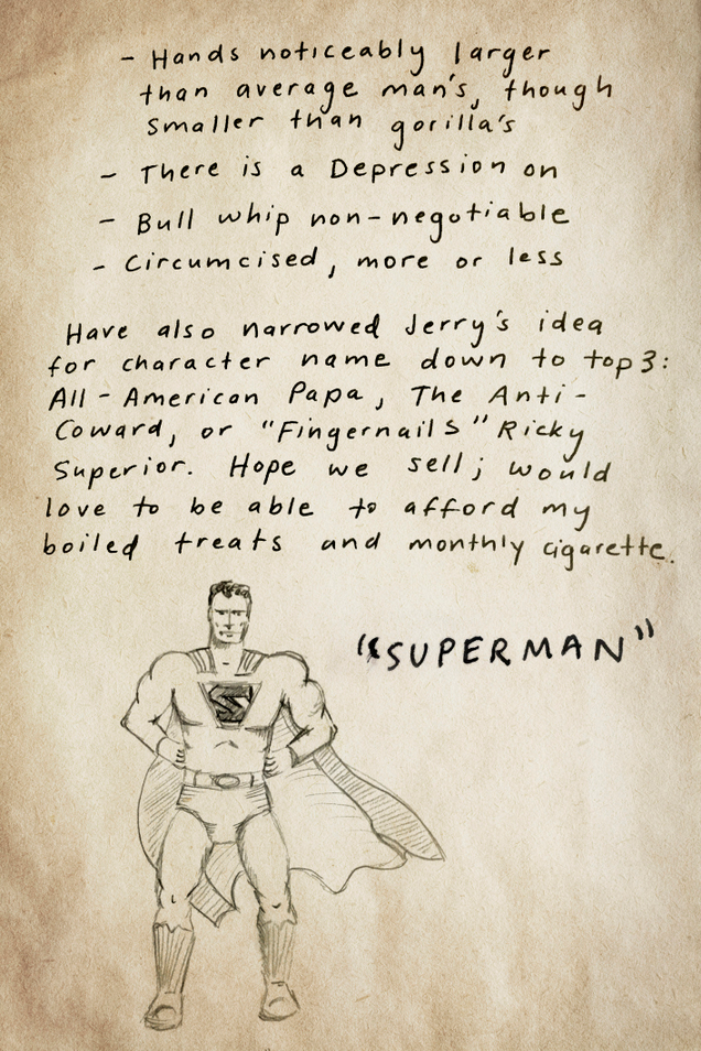 Illustration for article titled An American Myth: Jerry Siegel And Joe Shusterâs Original Notes For Superman Are A Must-Read